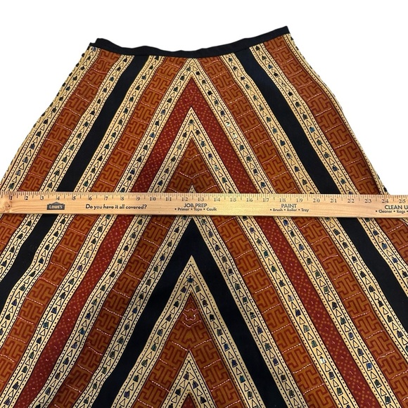Willie Smith Beaded Bohemian New Without Tags Chevron Patterned Maxi Skirt - Picture 11 of 15